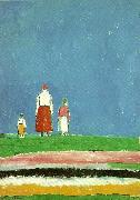 Kazimir Malevich three figures Spain oil painting artist